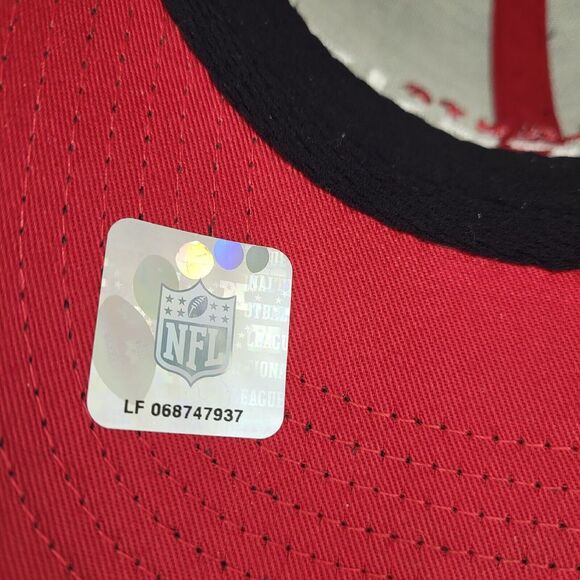 NFL Team Apparel Hat Atlanta Falcons Adult Size Black Fitted Cap Spell Out‎ - Picture 11 of 14